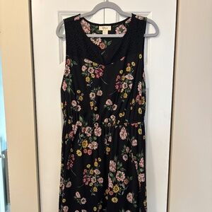 Style & Co Black Floral Dress